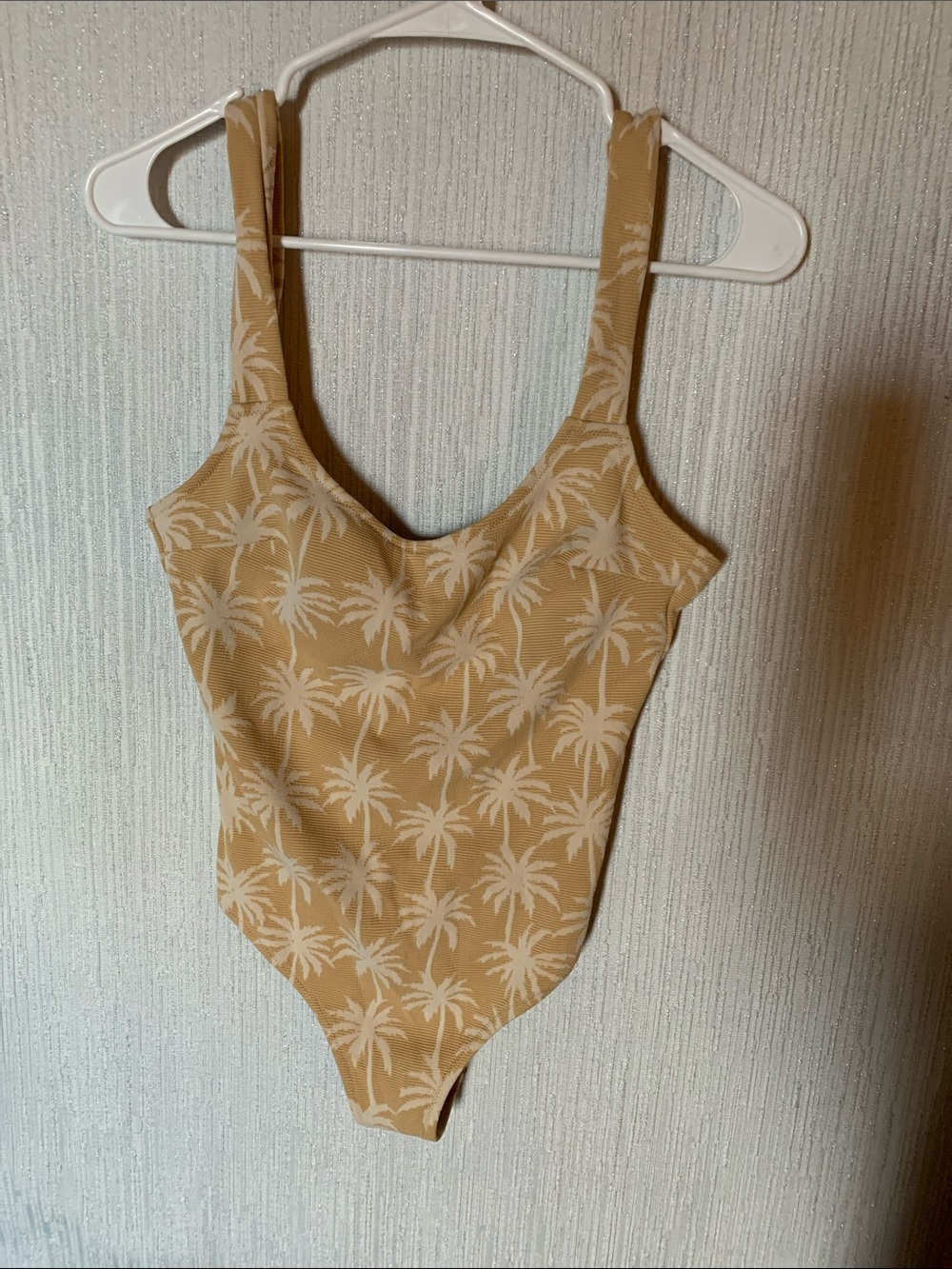 Rip Curl - Retro 60s Beige Palm-Print One-Piece Swimsuit - Women’s M